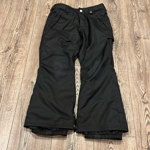 Burton kids black snow pants size Small 7/8, adjustable waist